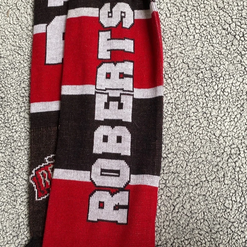 Wesleyan Red and Black Scarf